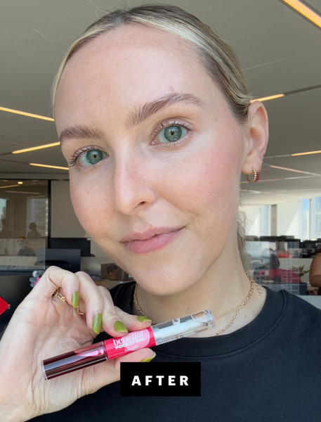 Kinonen after applying Benefit Cosmetics Benetint Cheek  Lip Stain