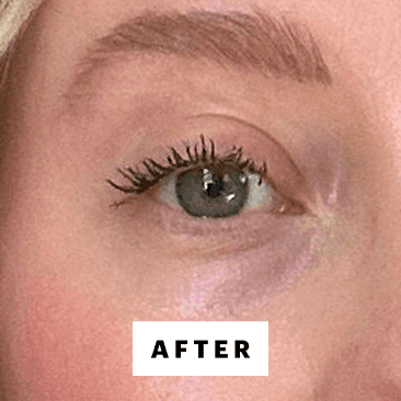McGrath after applying Kulfi's Badi Lash Mascara